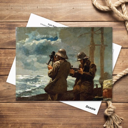 Acht klokken nautische Winslow Homer Briefkaart