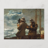 Acht klokken nautische Winslow Homer Briefkaart (Voorkant)