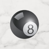 Acht kogelBilliards Party Table Confetti (Kleine voorkant)