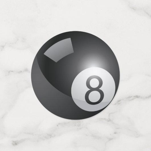 Acht kogelBilliards Party Table Confetti (Kleine voorkant)