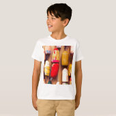 Acht links t-shirt (Voorkant volledig)