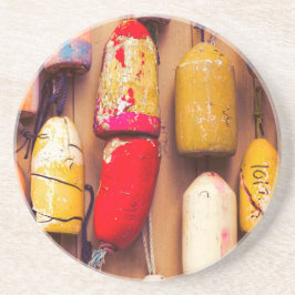 Acht links zandsteen onderzetter