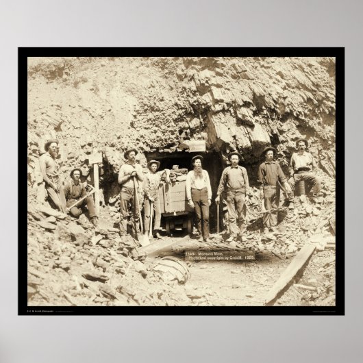 Acht Mannen bij Montana Mine in SD 1889 Poster (Voorkant)