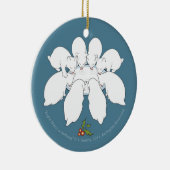 Acht Manx a-Milking... dubbelzijdig Keramisch Ornament (Rechts)