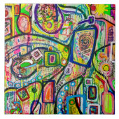 Acht Martinis 6 x 6 keramische tapijten Tegeltje (Voorkant)