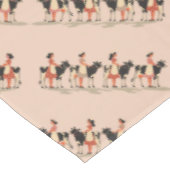 Acht meiden een melken cut-out stencil-stijl 3 tafelkleed (Gekanteld)