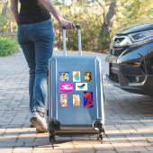 Acht mermaidevariëteiten sticker (Koffer Insitu)