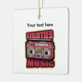 Acht muziekstereo keramisch ornament (Links)