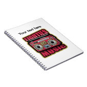 Acht muziekstereo notitieboek (Rechterzijde)