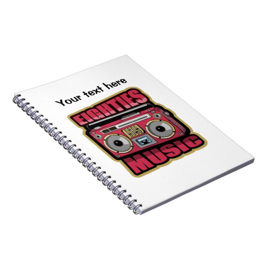 Acht muziekstereo notitieboek (Rechterzijde)