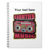 Acht muziekstereo notitieboek (Voorkant)