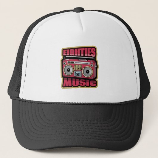 Acht muziekstereo trucker pet (Voorkant)