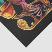 Acht nachten van licht! Waterverf Menorah Tissuepapier (Detail)