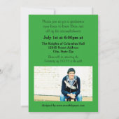 Acht/Negen Foto's Groen - Afstudeeraankondiging Kaart (Achterkant)