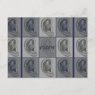 Acht Oren Grafiek Briefkaart