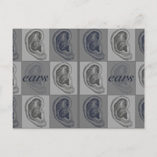Acht Oren Grafiek Briefkaart