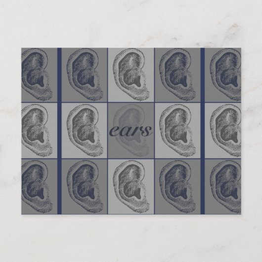 Acht Oren Grafisch Briefkaart (Voorkant)