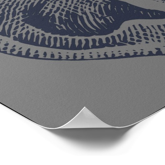 Acht oren grafisch poster (Hoek)