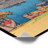 Acht scènes van Cherry Blossom, Arashiyama Poster (Hoek)