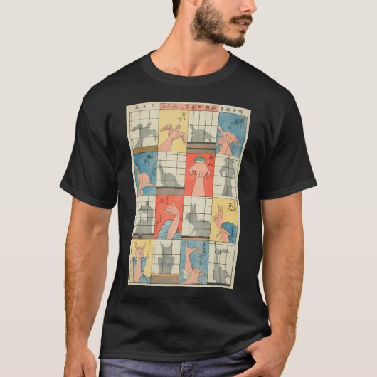 Acht schaduwfiguren Utagawa Hiroshige T-shirt (Voorkant)