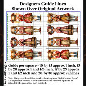 Acht Schattigee eigenzinnige Steampunk Meisjes DV3 Tissuepapier