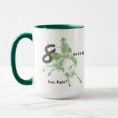 Acht seconden, rustig toch? Bulleroldesign Mok (Links)