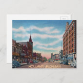 Acht St. Holland Michigan Briefkaart (Voorkant / Achterkant)