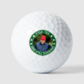 Acht-t-shirt en nog steeds swingende 80ste verjaar golfballen (Voorkant)