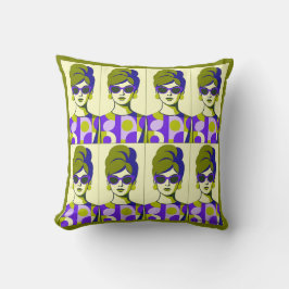 Acht tinten vet. 16 x 16 inch. kussen