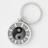 Acht trigrammen Yin Yang Embossed-like draak Sleutelhanger (Voorkant)