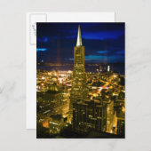 Acht uitzicht San Francisco. Briefkaart (Voorkant / Achterkant)