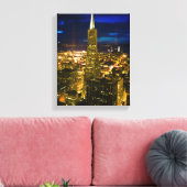 Acht uitzicht San Francisco. Canvas Afdruk (Insitu (Woonkamer))