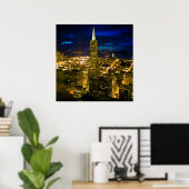 Acht uitzicht San Francisco. Poster (Thuiskantoor)