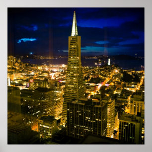 Acht uitzicht San Francisco. Poster
