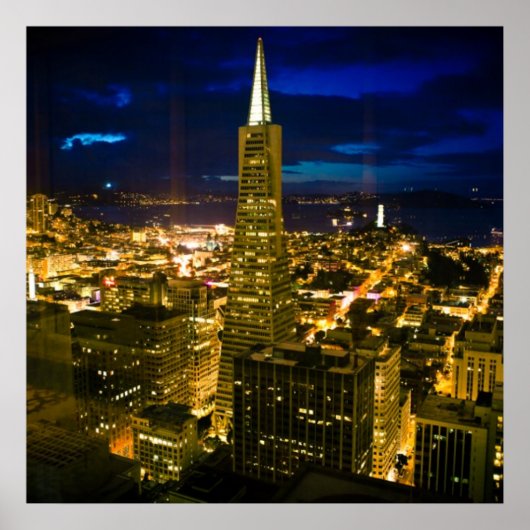 Acht uitzicht San Francisco. Poster (Voorkant)