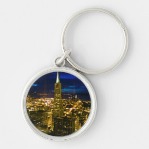 Acht uitzicht San Francisco. Sleutelhanger