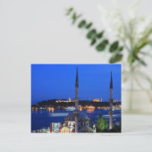 Acht uitzicht van de populaire plaatsen in Istanbu Briefkaart (Staand voorkant)