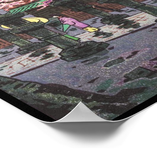 Acht Uitzichten van Tokyo Ueno Toshogu Shrine Kasa Poster (Hoek)