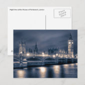 Acht uur in de Kamers van het Parlement, Londen Briefkaart (Voorkant / Achterkant)