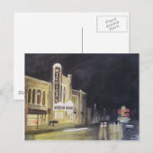 Acht uur in Michigan Theater Briefkaart (Voorkant / Achterkant)