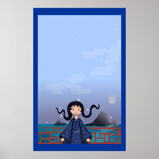 Acht uur op het eiland poster (Voorkant)