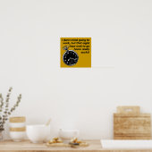 Acht uur wachten Grappig Poster Bord (Keuken)