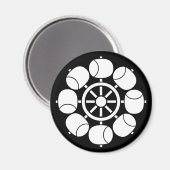 Acht waterrad magneet (Voorkant / Achterkant)