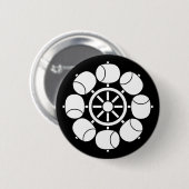 Acht waterwiel ronde button 5,7 cm (Voorkant /achterkant)
