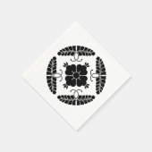 Acht wisterias servet (Hoek)