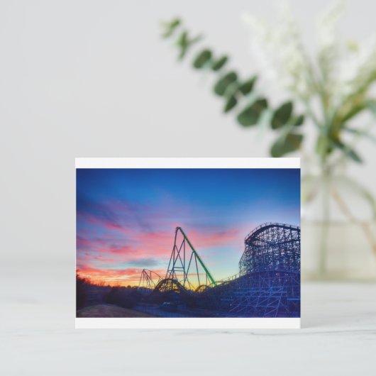 achtbaan briefkaart (Staand voorkant)