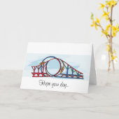 Achtbaan Kaart (Gele Bloem)