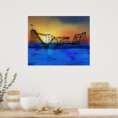 Achtbaan Seaside Heights Poster (Keuken)