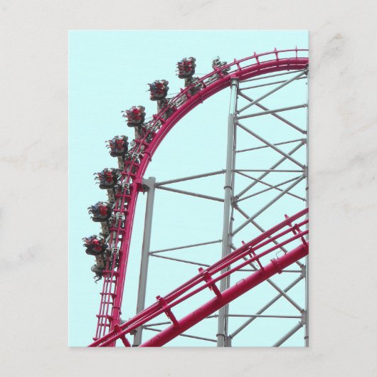 Achtbaan X2 Six Flags Magic Mountain Briefkaart (Voorkant)