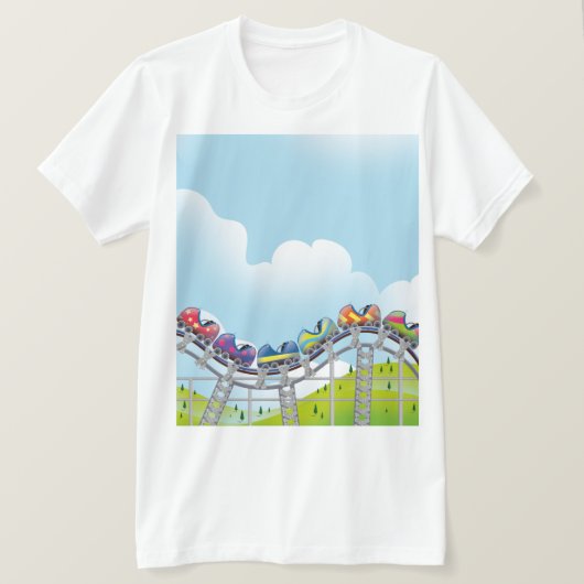 Achtbaanrit T-shirt (Design voorkant)